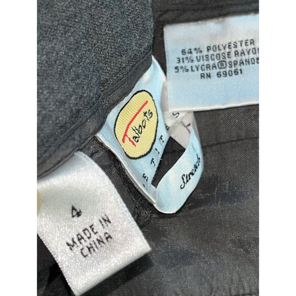 Talbots Pants Gray Stretch Ankle Straight Dress Career Classic Capsule Womens 4 - Picture 3 of 9